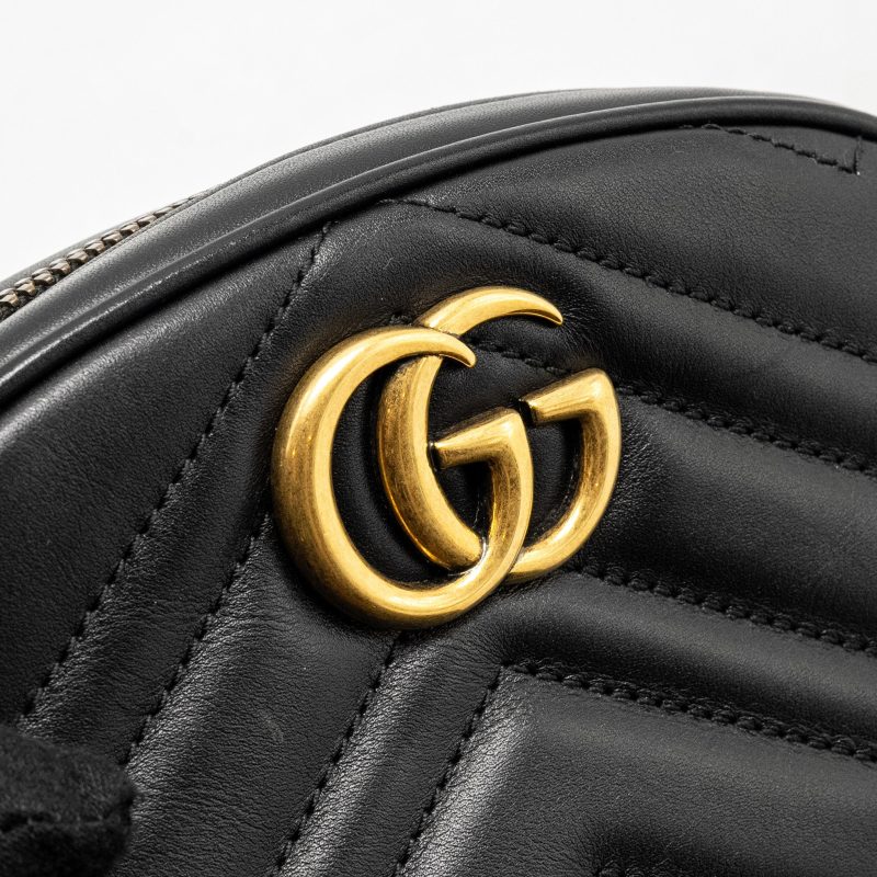 Gucci GG Marmont Belt Bag Calfskin Black GHW - Barde - Image 10