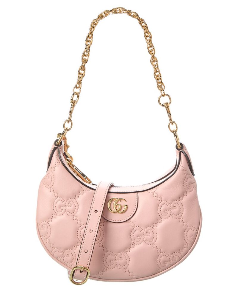 Gucci GG Matelasse Mini Leather Hobo Bag - Barde