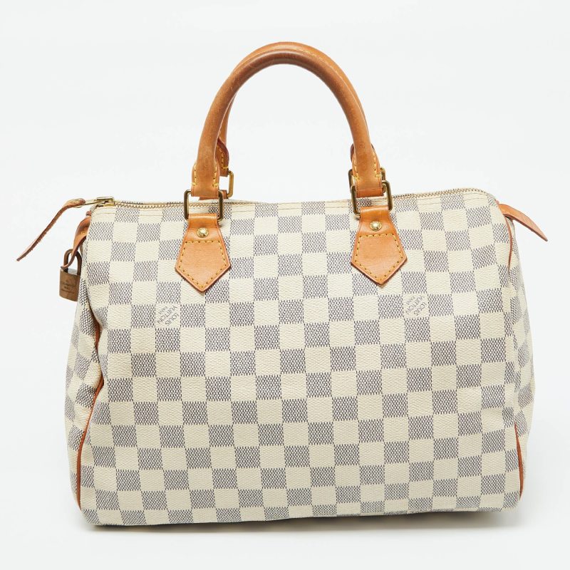 Louis Vuitton Damier Azur Canvas Speedy 30 Bag - Barde - Image 3