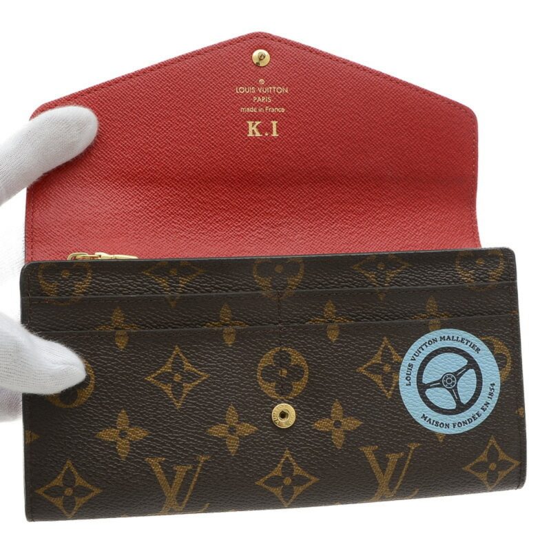 Louis Vuitton Portefeuille Sarah  Canvas Wallet - Barde - Image 3