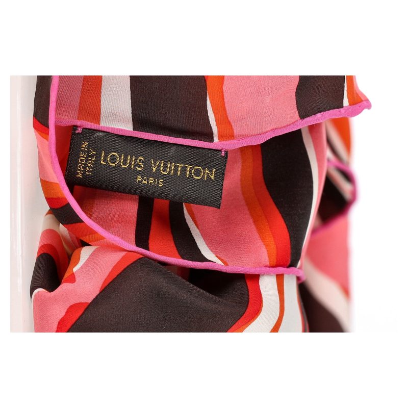 Louis Vuitton Zebra Print Scarf in Multicolor Silk - Barde - Image 5