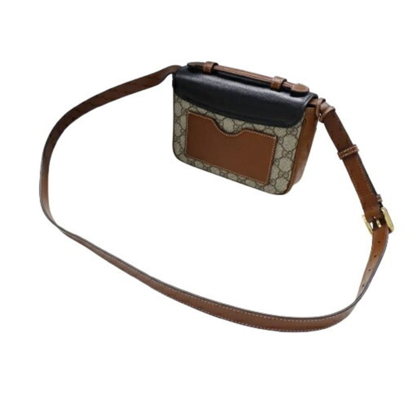 Gucci Padlock   Canvas Gg Supreme Handbag Shoulder Bag (Pre-Owned) - Barde - Image 3