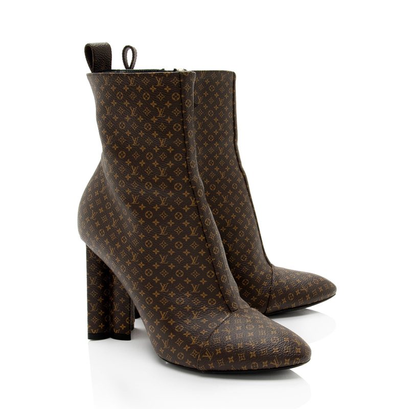 Louis Vuitton Nano Monogram Canvas Silhouette Ankle Boots - Barde - Image 2