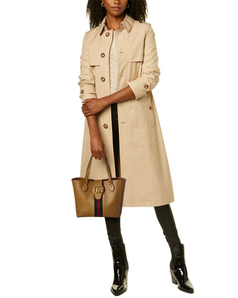 Gucci Double G Small Leather Tote - Barde - Image 4