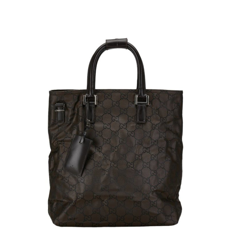 Gucci  Nylon Leather Shoulder Bag Tote Bag (Pre-Owned) - Barde - Image 2