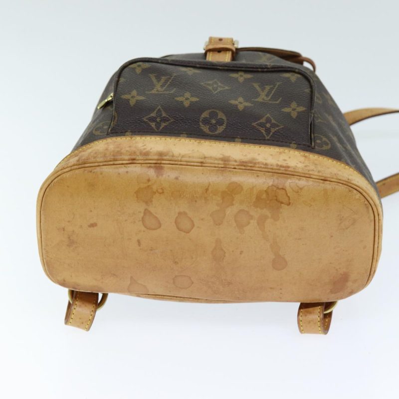Louis Vuitton Montsouris Mm  Canvas Backpack Bag - Barde - Image 3