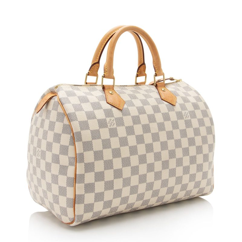 Louis Vuitton Damier Azur Speedy 30 Satchel - Barde - Image 2