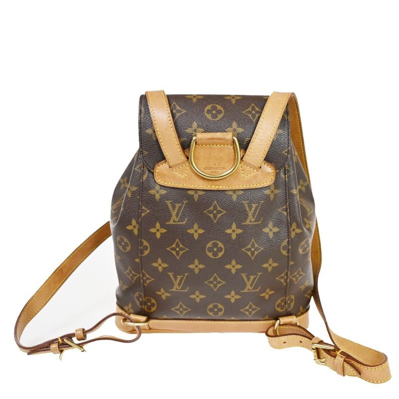 Louis Vuitton Montsouris Mm  Canvas Backpack Bag - Barde - Image 2