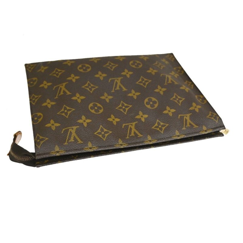 Louis Vuitton Poche Toilette  Canvas Clutch Bag - Barde - Image 4