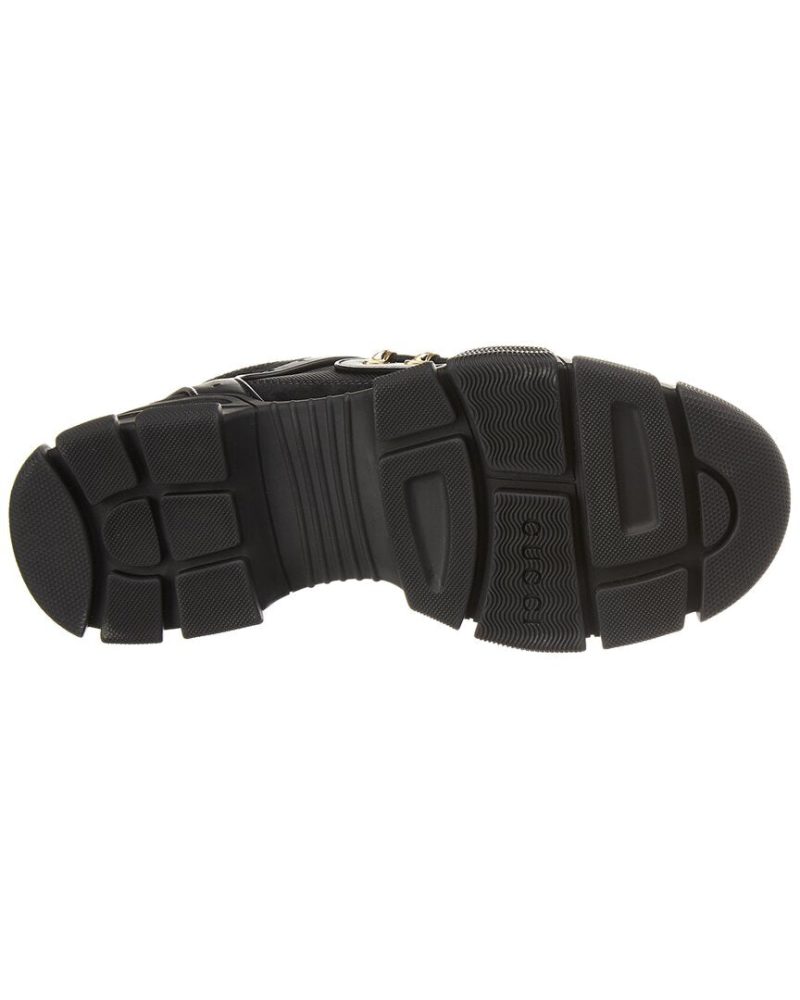 Gucci Flashtrek Leather & Mesh Sneaker - Barde - Image 4