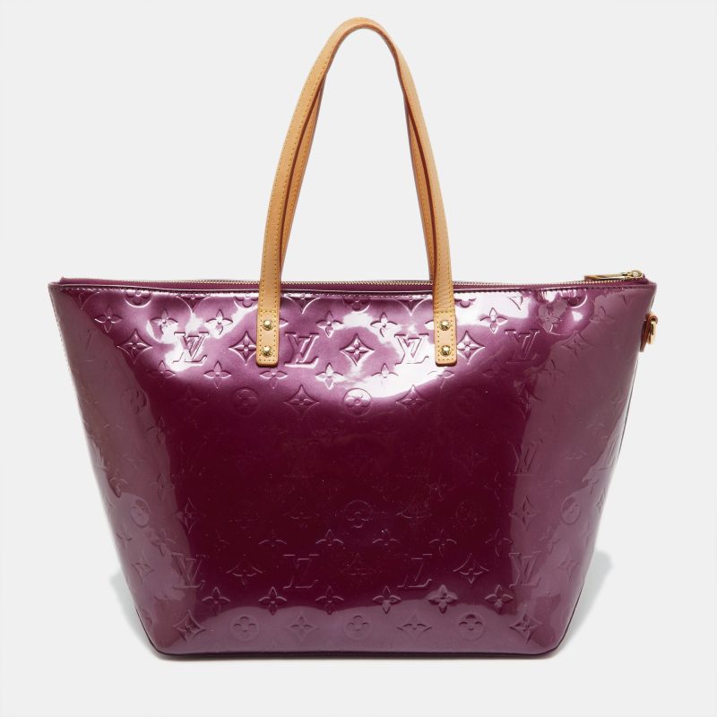Louis Vuitton Violette Monogram Vernis Bellevue Gm Bag - Barde - Image 3