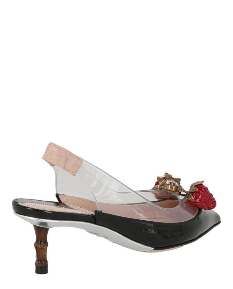 Gucci Eleanor Strawberry Plexi Heels - Barde - Image 3