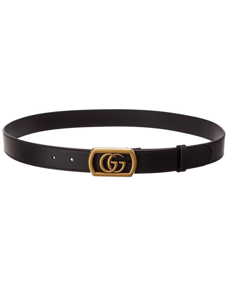 Gucci Framed Double G Buckle Leather Belt - Barde