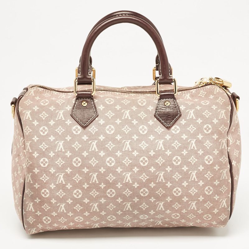 Louis Vuitton Sepia Monogram Mini Lin Canvas Speedy 30 Bag - Barde - Image 3
