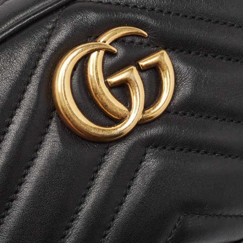 Gucci  Matelassé Leather Mini Gg Marmont Belt Bag - Barde - Image 5