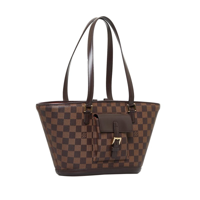 Louis Vuitton Damier Ebene Manosque PM Canvas Tote Bag - Barde - Image 2