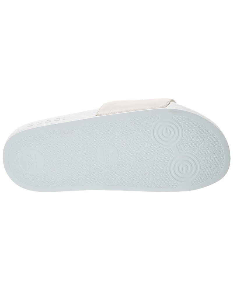 Gucci Kitty Logo Leather Slide - Barde - Image 4