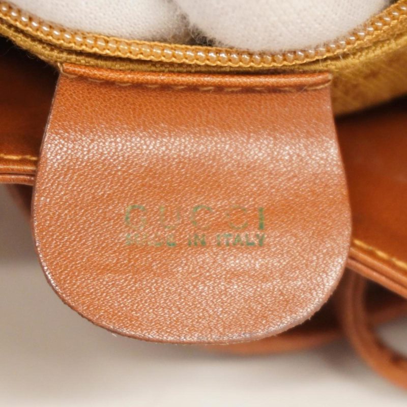 Gucci Bamboo  Leather Backpack Bag () - Barde - Image 6