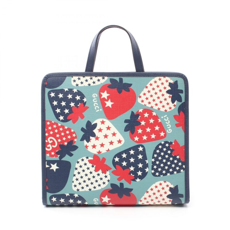 Gucci Children's Strawberry Tote Bag PVC Canvas Leather - Barde