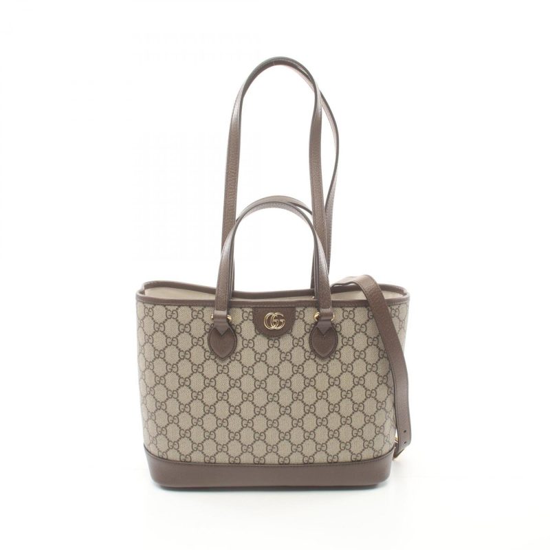 Gucci   Pvc Coated Canvas Leather Tote Bag (Pre-Owned) - Barde - Image 2