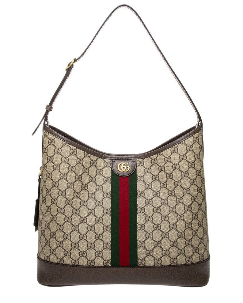 Gucci Ophidia Medium GG Supreme Canvas & Leather Shoulder Bag - Barde