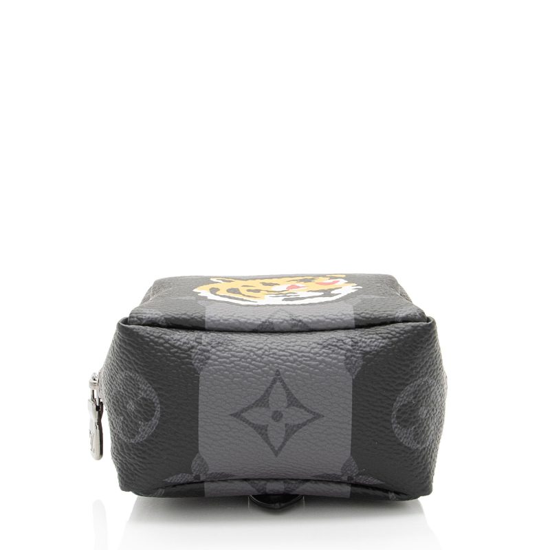 Louis Vuitton Monogram Eclipse LV Made Squared Pouch Bag Charm - Barde - Image 4