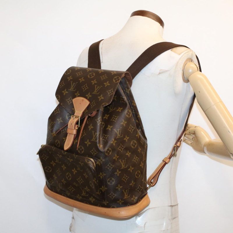 Louis Vuitton Montsouris  Canvas Backpack Bag - Barde - Image 6