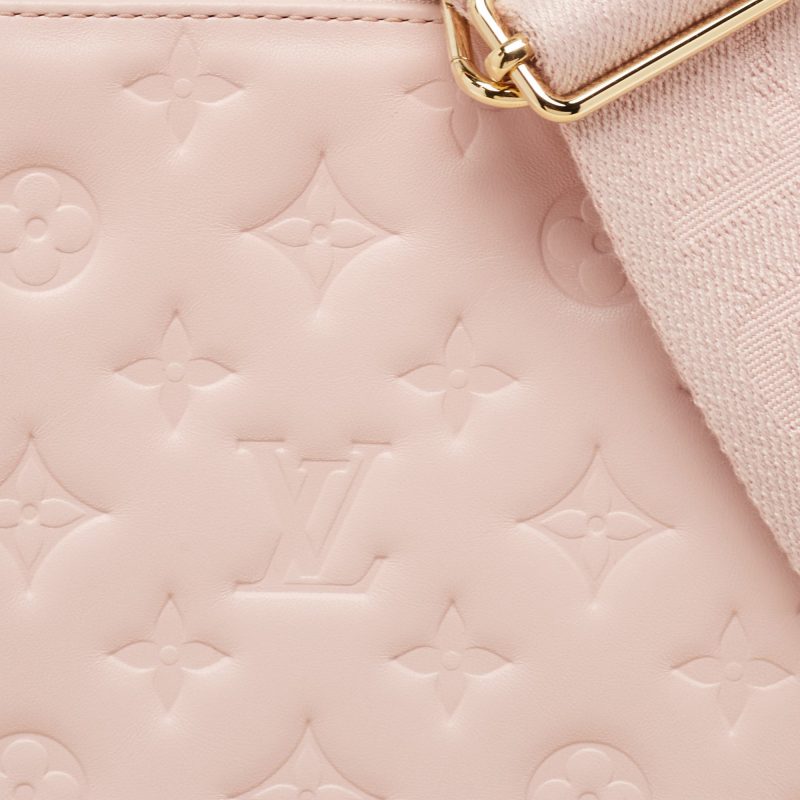 Louis Vuitton Soft Rose Monogram Embossed Leather Coussin Pm Bag - Barde - Image 3