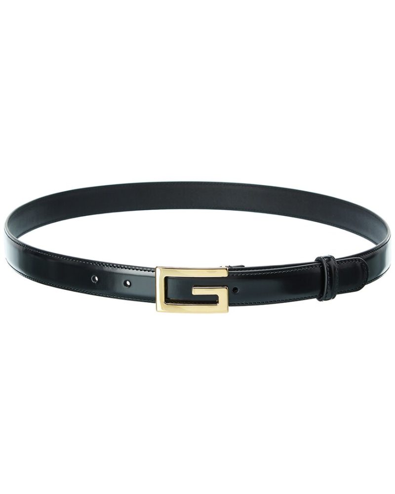 Gucci G Buckle Leather Belt - Barde