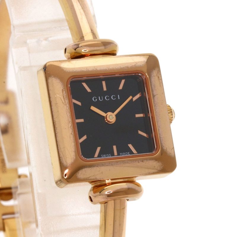 Gucci pink  Plated Wristwatch (Pre-Owned) - Barde - Image 4