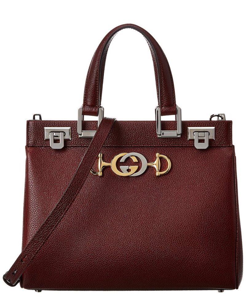 Gucci Zumi Small Leather Top Handle Shoulder Bag - Barde