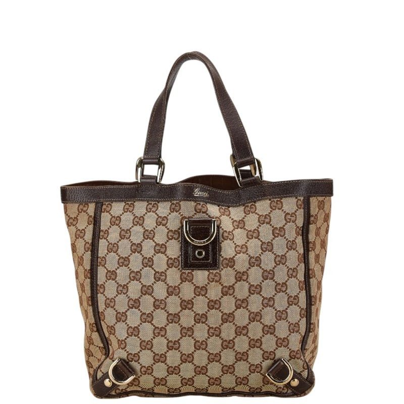 Gucci   Canvas Leather Handbag Tote Bag (Pre-Owned) - Barde