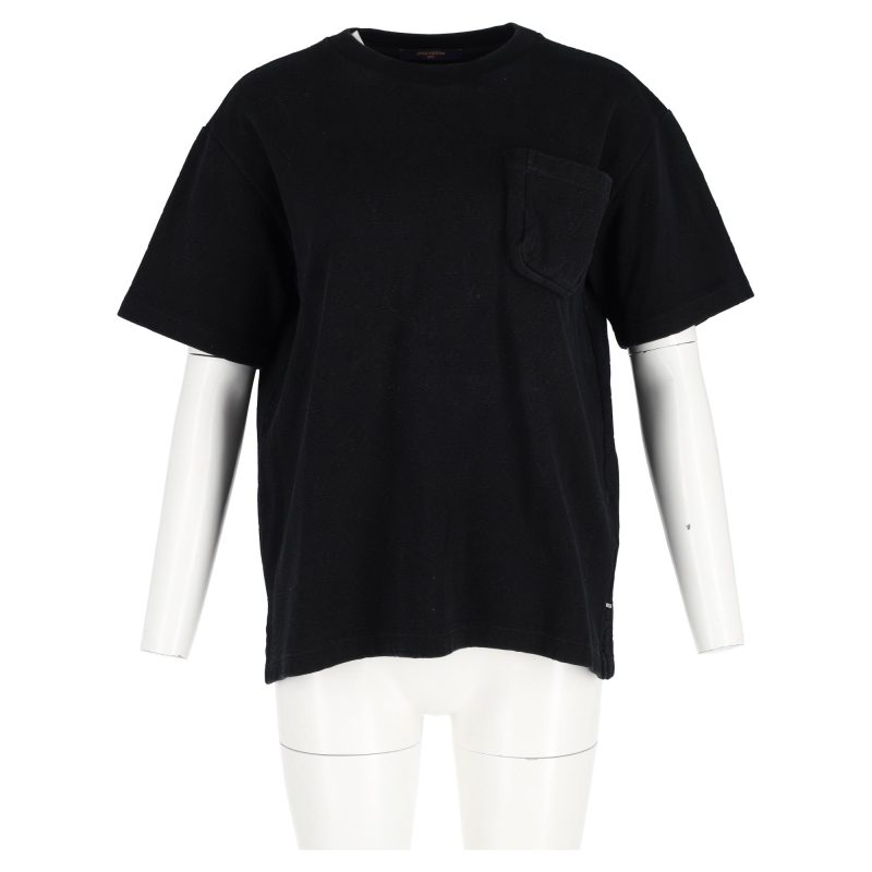 Louis Vuitton Pocket T-Shirt in Black Cotton - Barde - Image 4