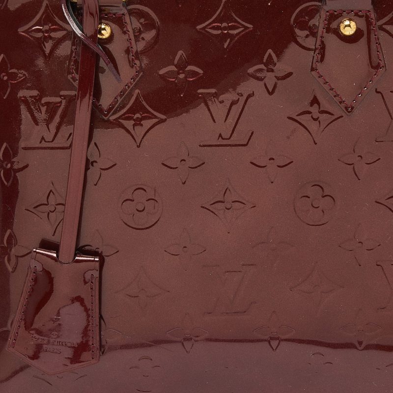 Louis Vuitton Rouge Fauviste Monogram Vernis Alma Pm Bag - Barde - Image 4
