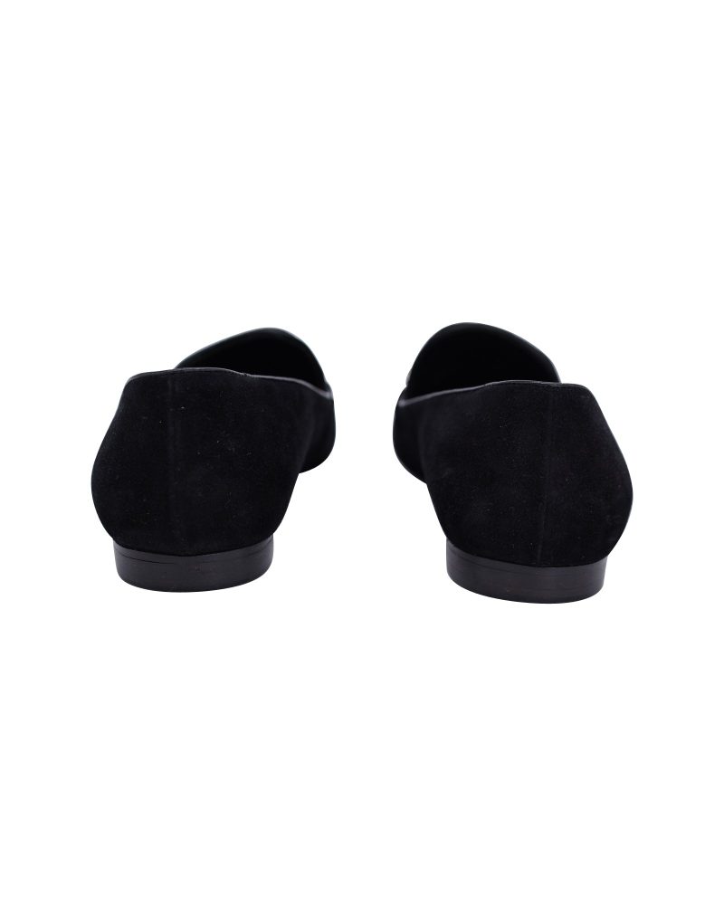 Louis Vuitton Schoolgirl Loafers in Black Suede - Barde - Image 5