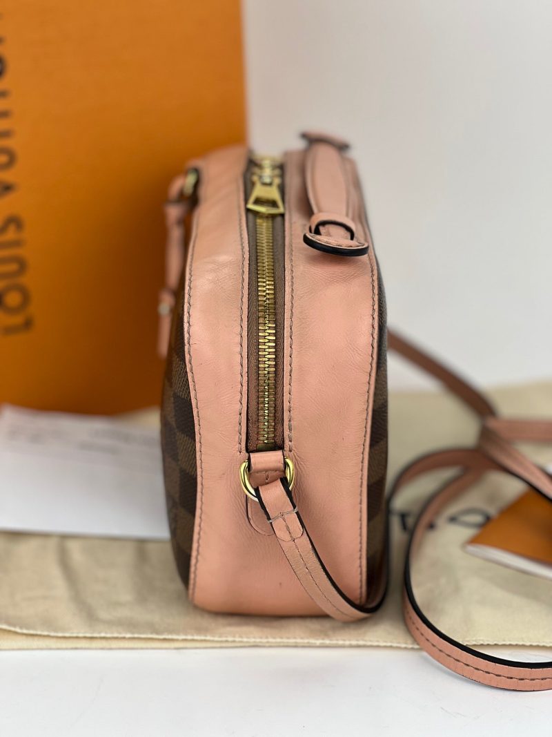 Louis Vuitton Santa Monica Damier Ebene Pink Leather Crossbody Bag - Barde - Image 6