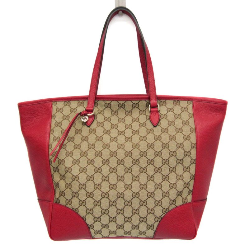 Gucci Gg Canvas     Color Canvas Leather Tote Bag (Pre-Owned) - Barde