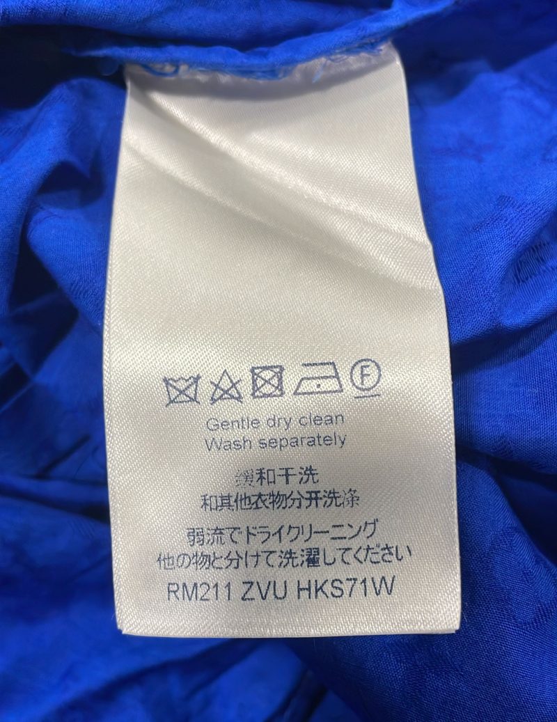 Louis Vuitton Monogram Long Sleeve Shirt in Blue Cotton - Barde - Image 5