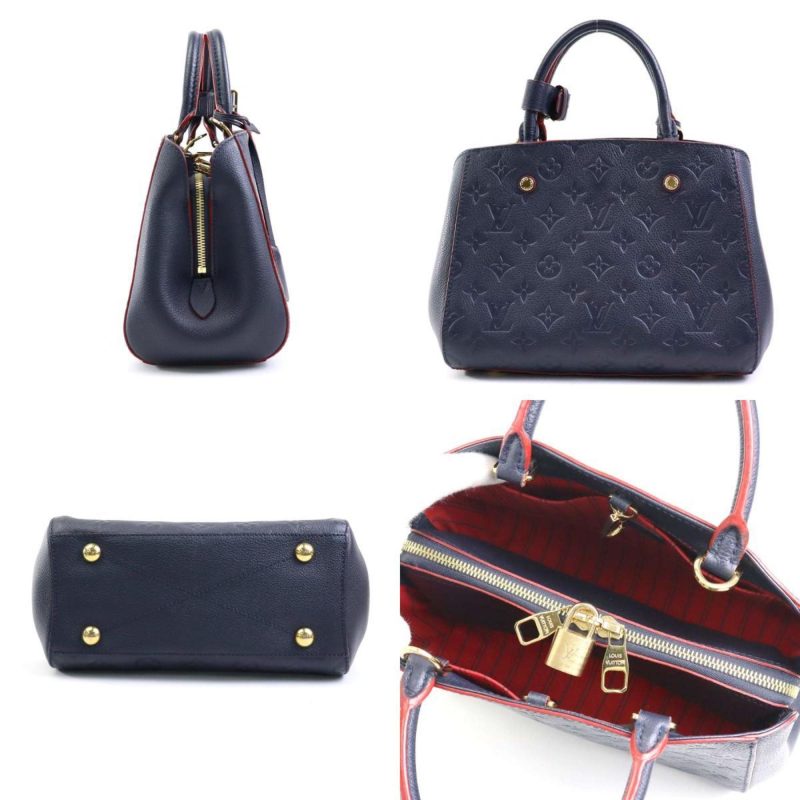 Louis Vuitton Montaigne  Leather Handbag - Barde - Image 2