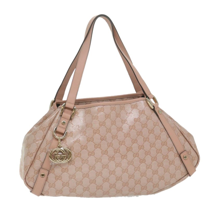 Gucci GG Crystal interlocking Abby Shoulder Bag Pink - Barde