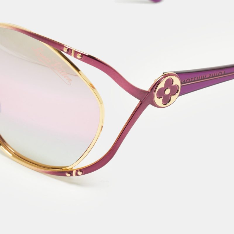 Louis Vuitton Pink/purple Z0217U Tanya Oversized Sunglasses - Barde - Image 2
