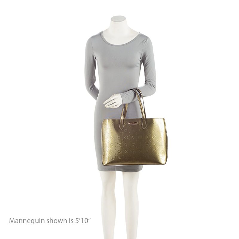 Louis Vuitton Monogram Vernis Wilshire MM Tote - Barde - Image 5