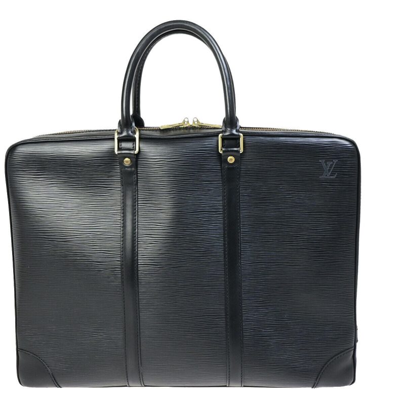 Louis Vuitton Porte Documents Voyage  Leather Handbag - Barde - Image 2