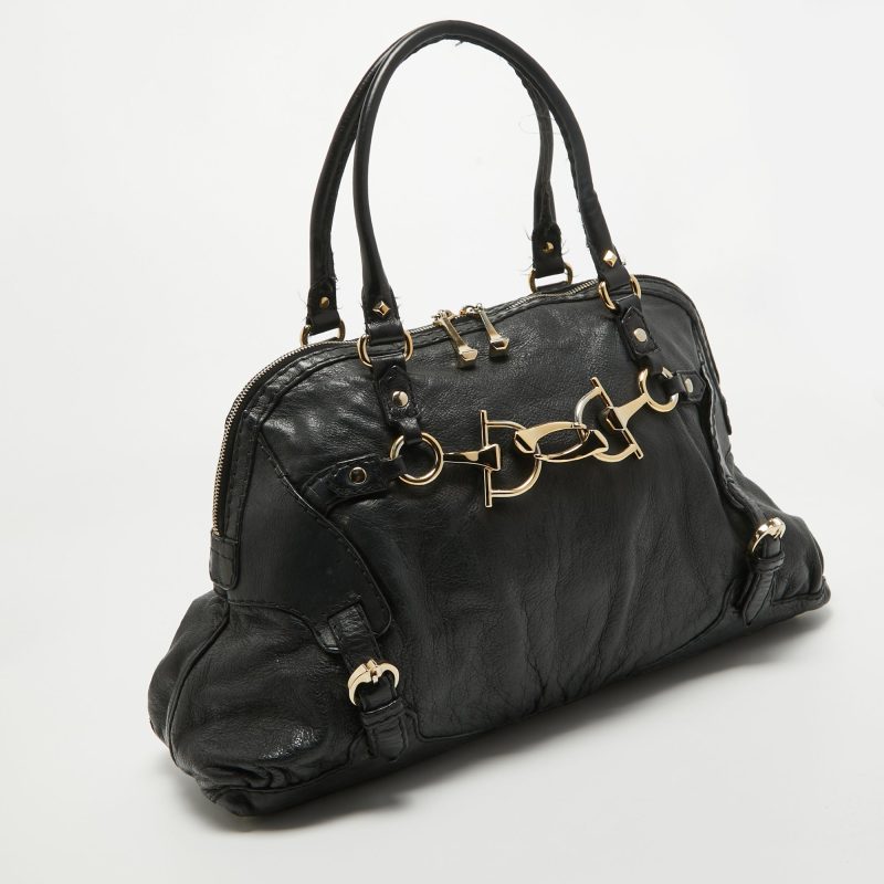 Gucci  Leather Horsebit Shoulder Bag - Barde - Image 2