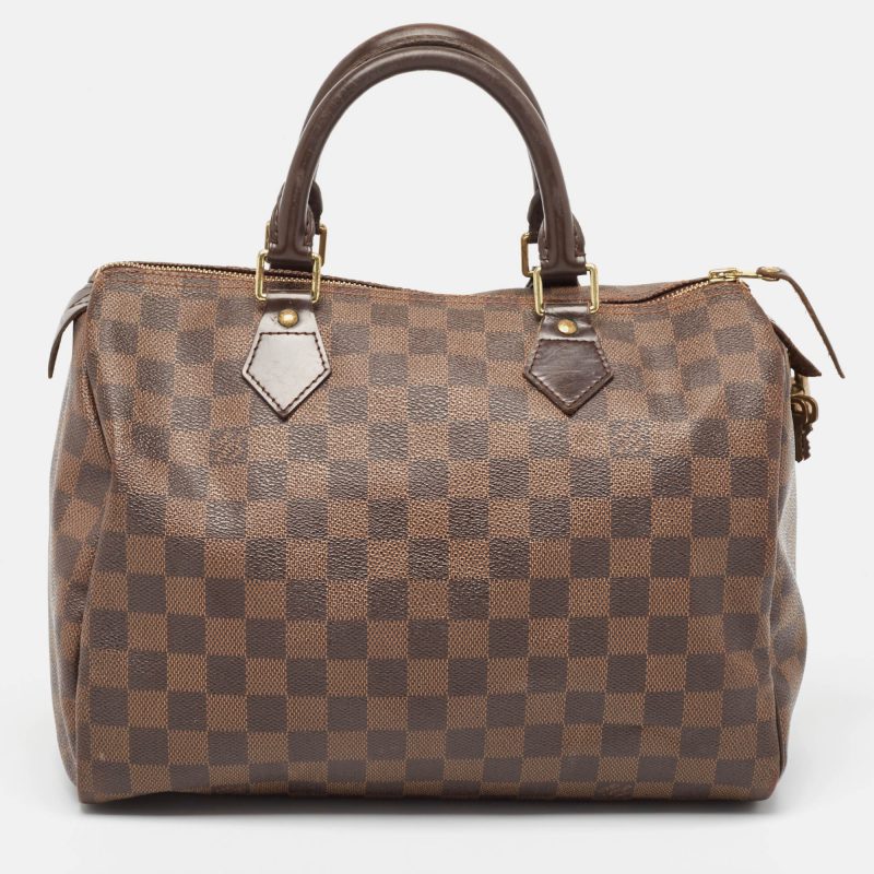 Louis Vuitton Damier Ebene Canvas Speedy 30 Bag - Barde