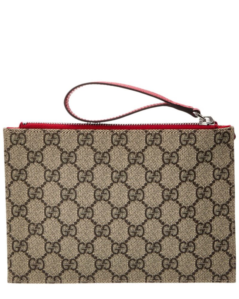 Gucci Butterfly GG Supreme Canvas & Leather Wristlet - Barde - Image 3