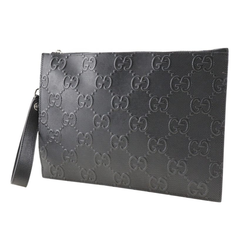 Gucci Gg Embossé  Leather Clutch Bag () - Barde - Image 6