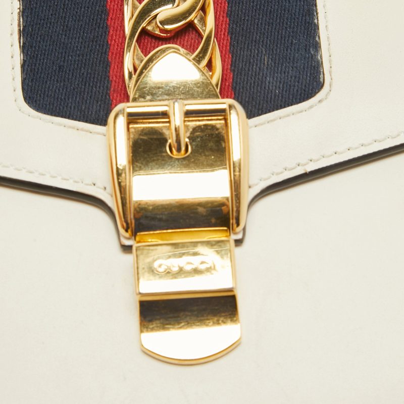 Gucci OffLeather Small Web Sylvie Shoulder Bag - Barde - Image 3