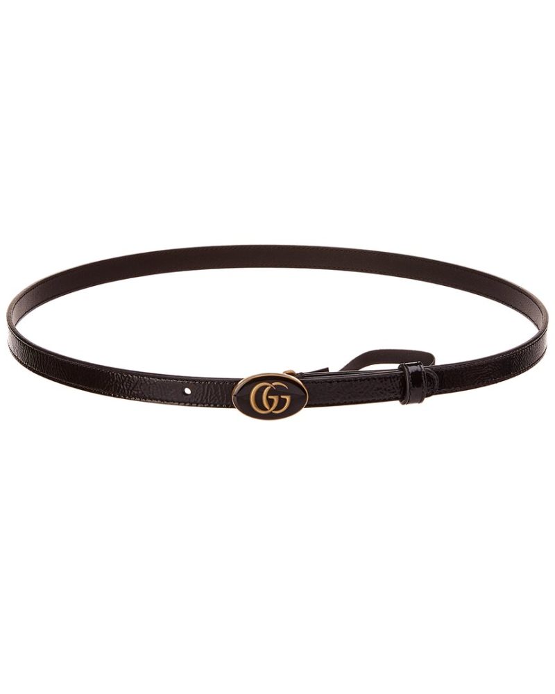 Gucci GG Buckle Patent Belt - Barde