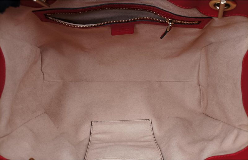 Gucci Beige/Red GG Supreme Coated Canvas and Leather Padlock Tote Bag - Barde - Image 7